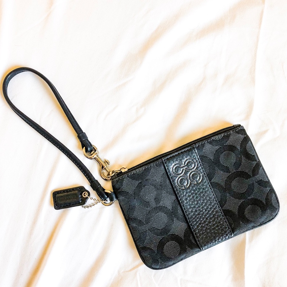 Black Coach Wristlet